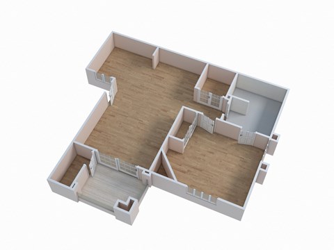 the??? floor plan of a small house with a garage